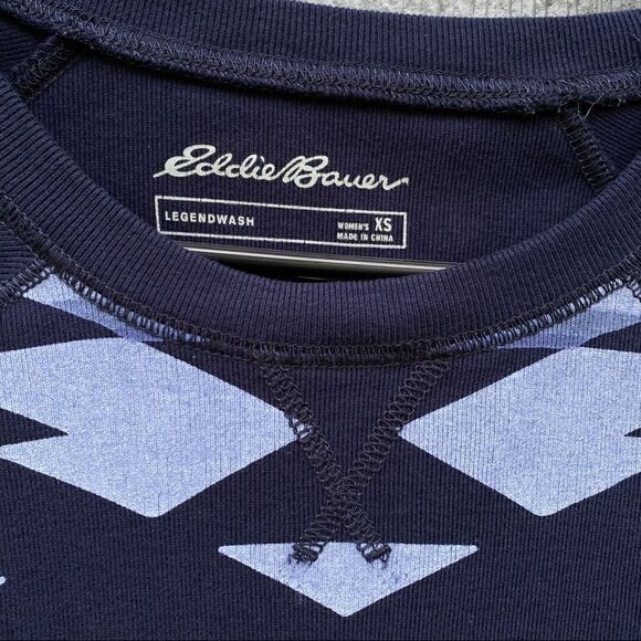 Eddie Bauer Legend Wash Blue Sweatshirt XS - Picture 5 of 6